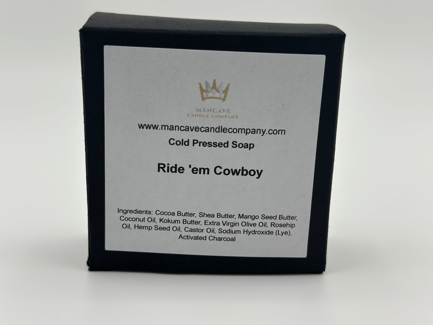 Ride 'em Cowboy Cold Pressed Soap w/ Goats Milk and Activated Charcoal