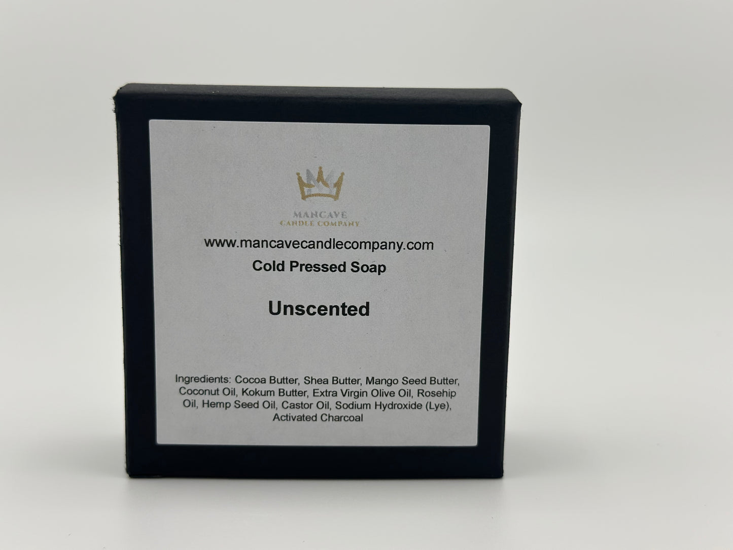 Unscented Cold Pressed Soap w/ Goats Milk and Activated Charcoal