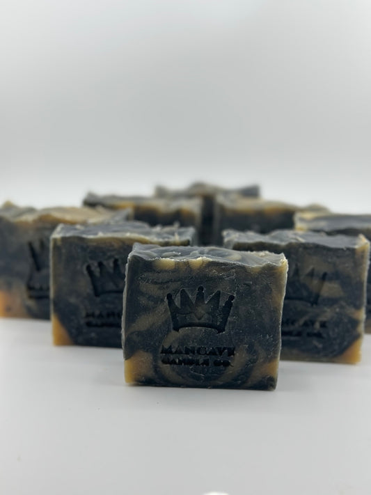 Midnight Fig Cold Pressed Soap w/ Goats Milk, Activated Charcoal and Bentonite Clay