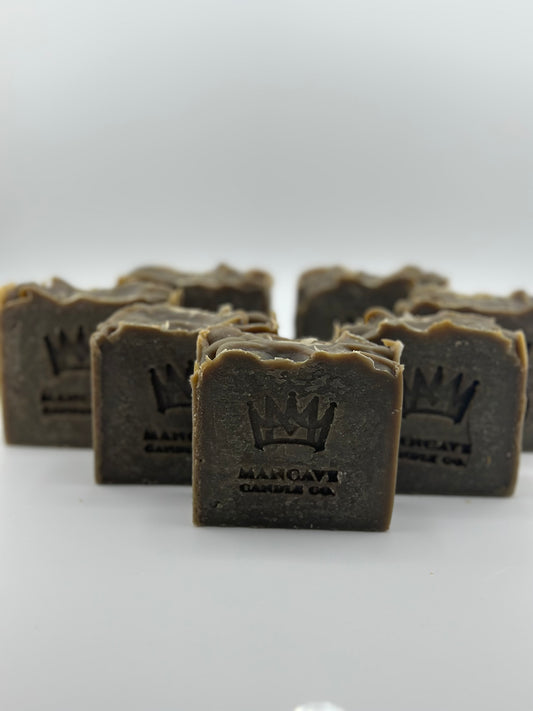 Gunpowder Cold Pressed Soap w/ Goats Milk, Dead Sea Mud and French Green Clay