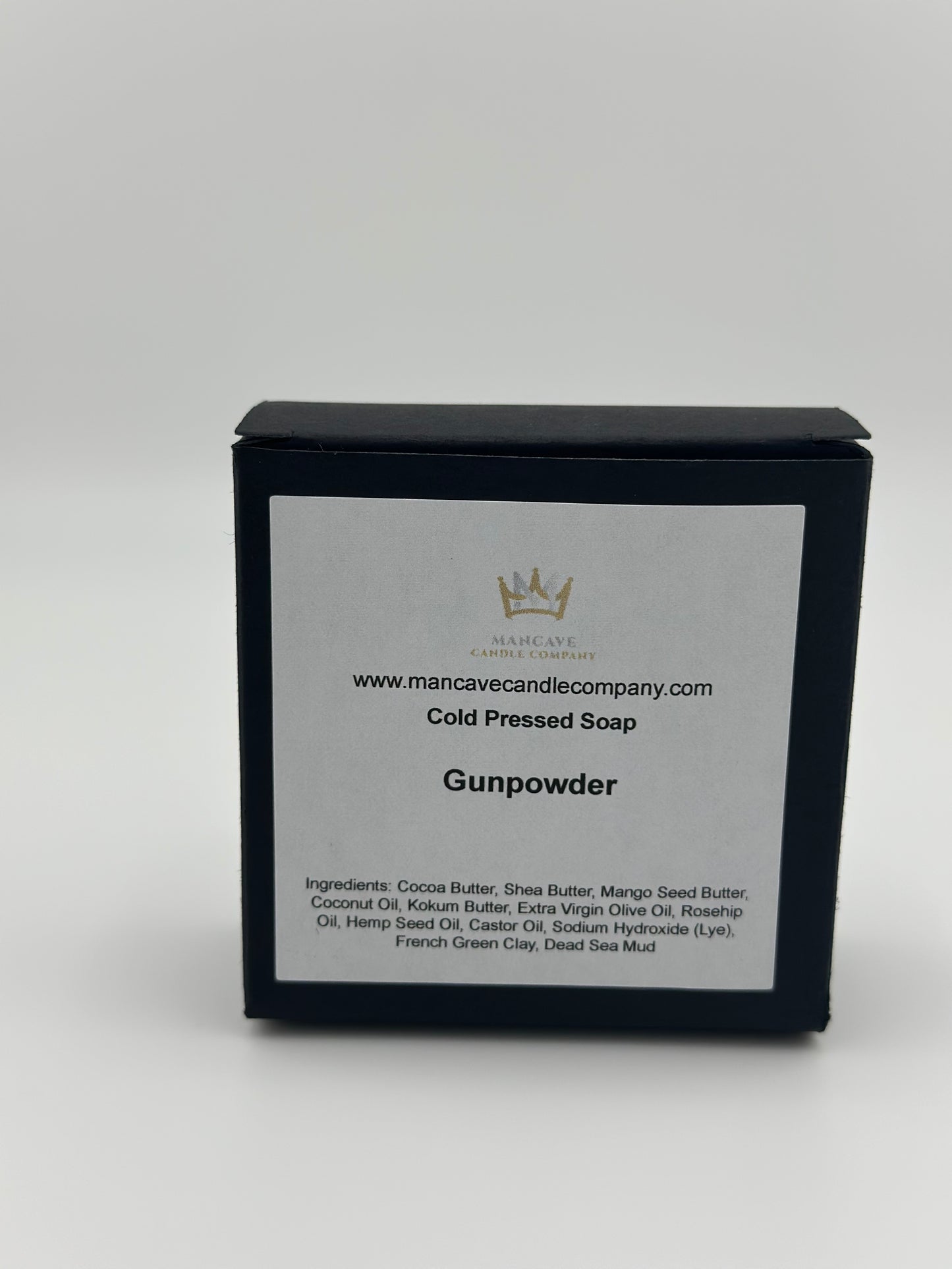 Gunpowder Cold Pressed Soap w/ Goats Milk, Dead Sea Mud and French Green Clay